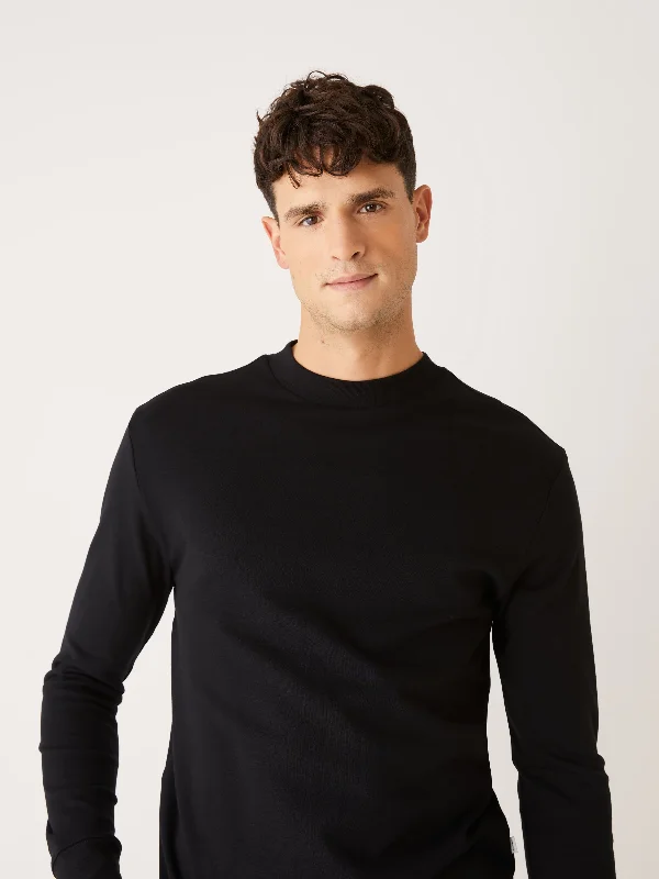 The Long Sleeve Crewneck Shirt in Black