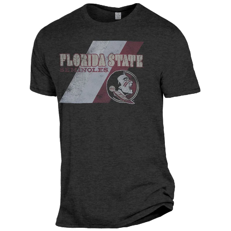 Alternative Apparel Men's Florida State Seminoles/Seminole Logo Short Sleeve T-shirt - Black