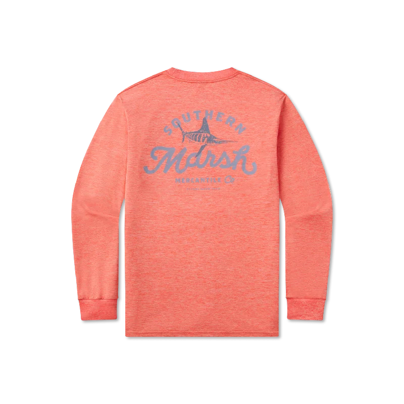 FieldTec™ Heathered Tee - Marlin Merc. Co. - Long Sleeve