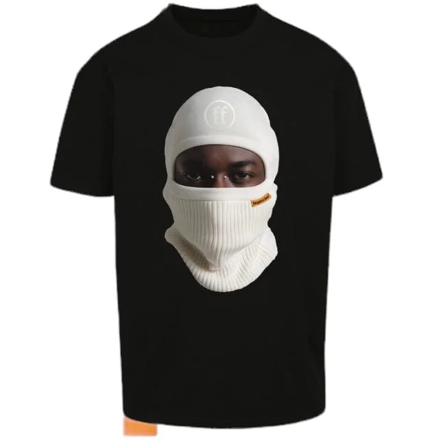 Forgotten Faces White Balaklava Tee (Black)