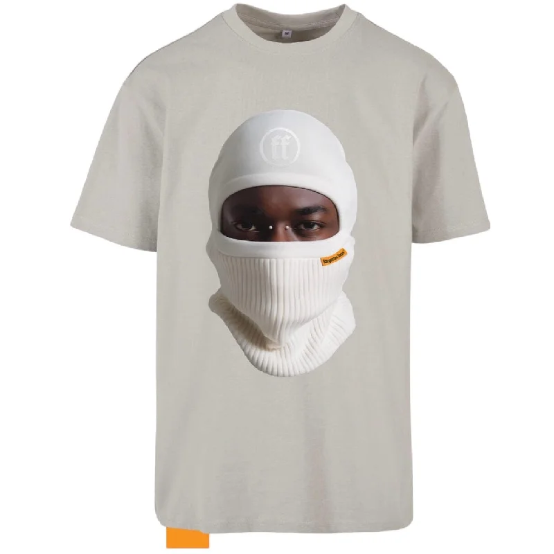 Forgotten Faces White Balaklava Tee (Light Asphalt)