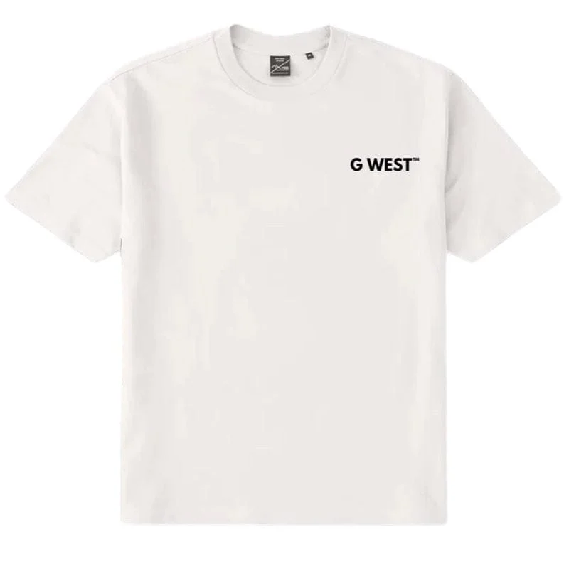 G West Sunflower Tee (White/Latte) GWPPT9025