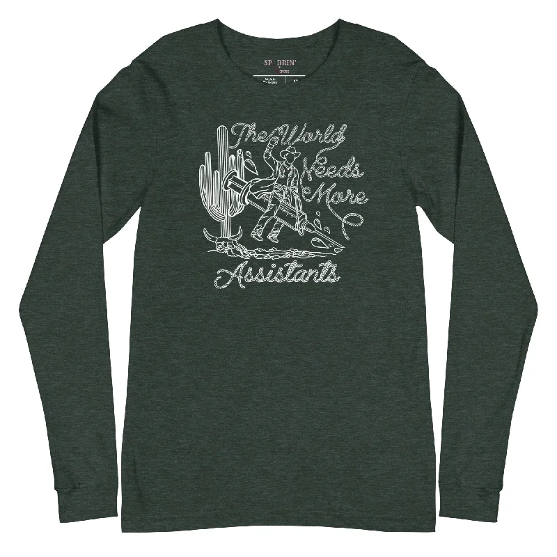 TWNM- Assistants Long Sleeve T-Shirt Dark Colors