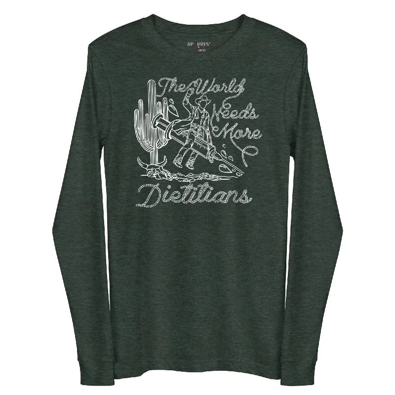 TWNM- Dietitians Long Sleeve T-Shirt Dark Colors