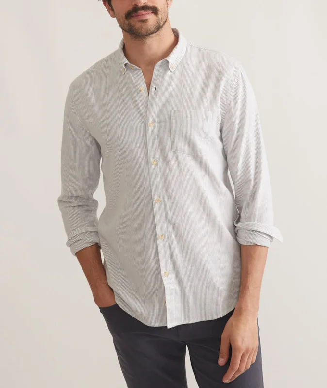 California Oxford Shirt Grey Stripe