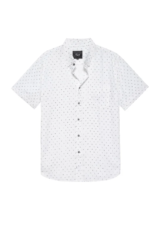 Carson Short Sleeve Shirt Autumn Calico White