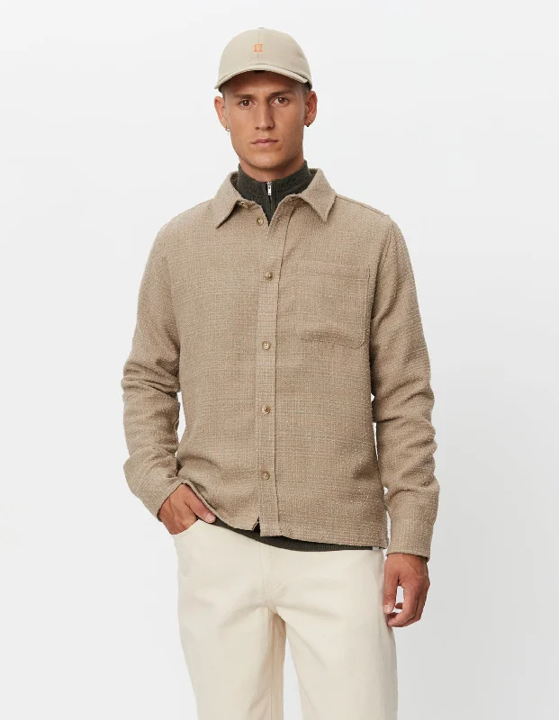 Kevin Bouclé Shirt Dark Sand