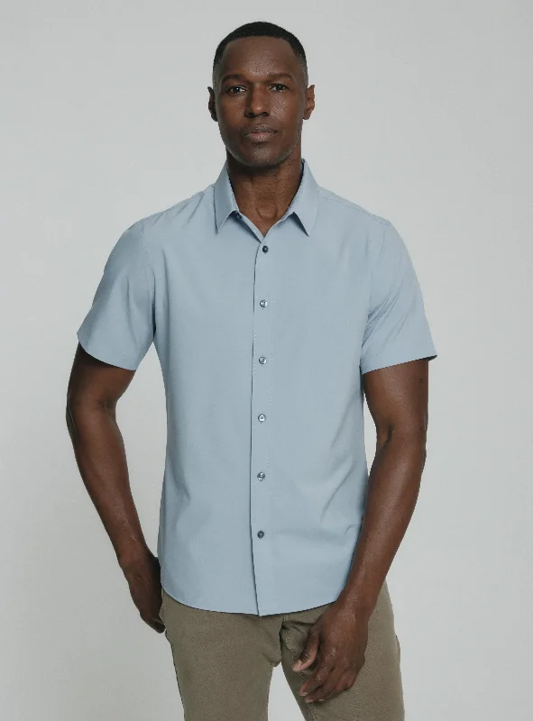 Siena Short Sleeve Shirt Dusty Blue