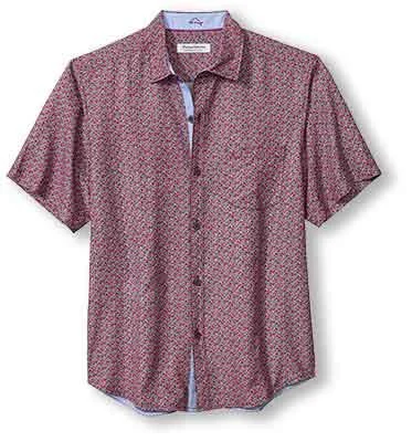 Tommy Bahama IslandZone Coconut Point Beachcomber Geo Camp Shirt - After Dark