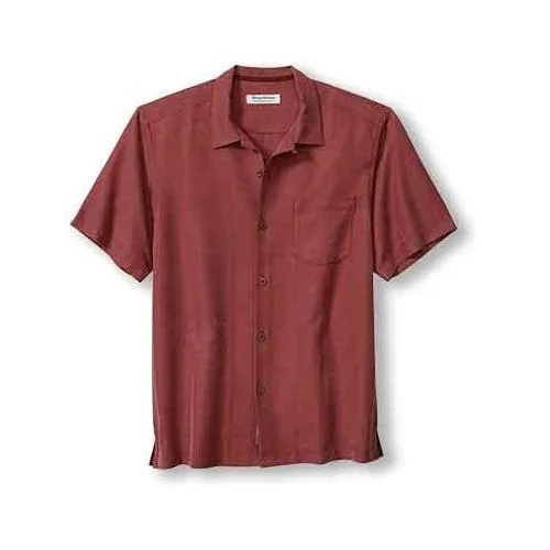 Tommy Bahama IslandZone Coconut Point Palm Isle Camp Shirt - Ruby Wine