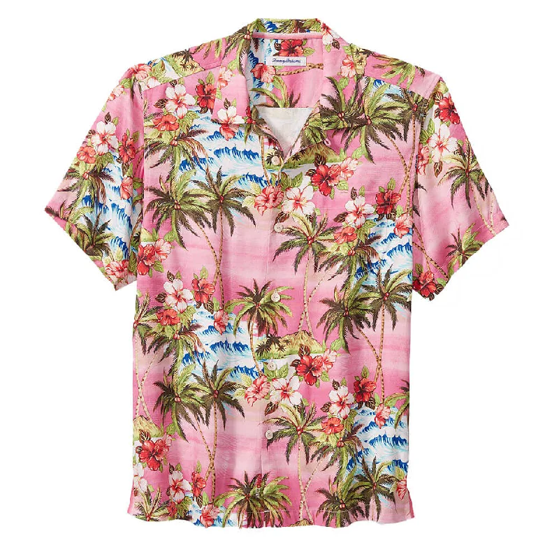 Tommy Bahama Islandzone Isla Palmetta Camp Shirt - Rose Rococo