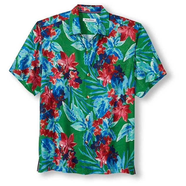 Tommy Bahama Painterly Botanic Camp Shirt - Boden Green