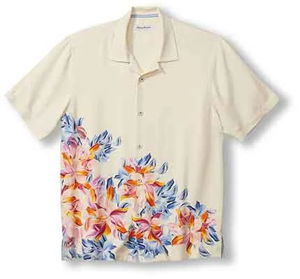 Tommy Bahama Paradise Petals Camp Shirt - Continental