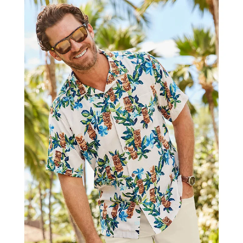 Tommy Bahama Tiki Tumble Camp Shirt - Continental