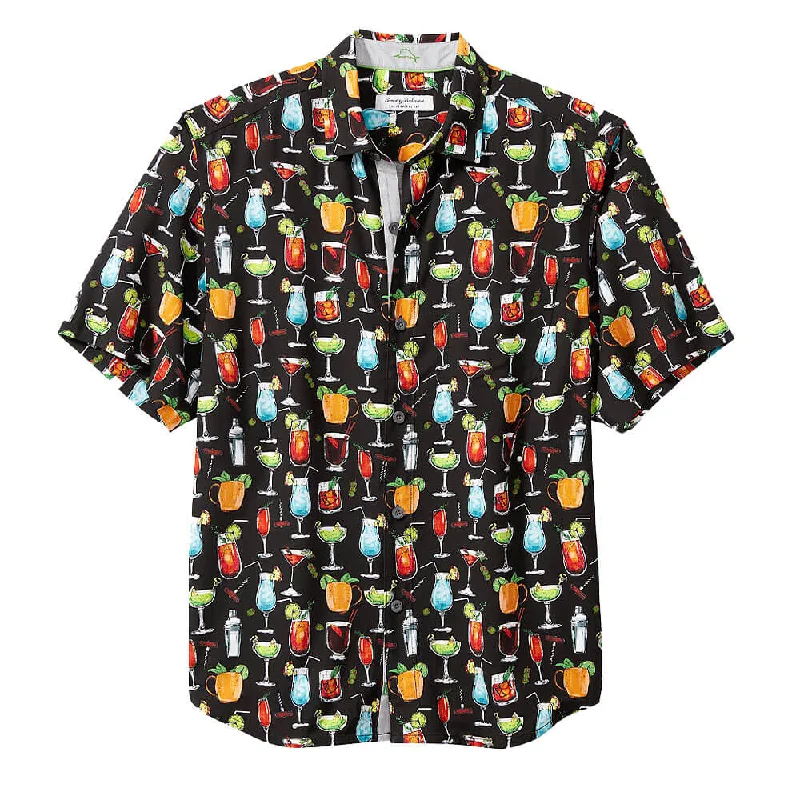 Tommy Bahama Veracruz Cay All Nighter Camp Shirt - Black