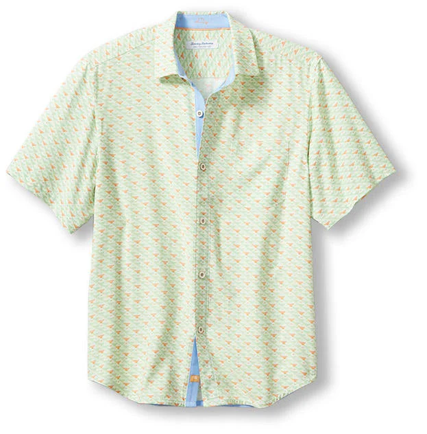 Tommy Bahama Veracruz Cay Cocktail Mixer Camp Shirt - Light Wasabi