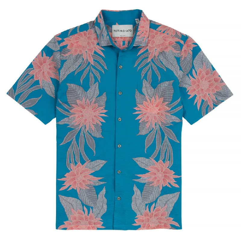 Tori Richard Summer Night Camp Shirt - Wave