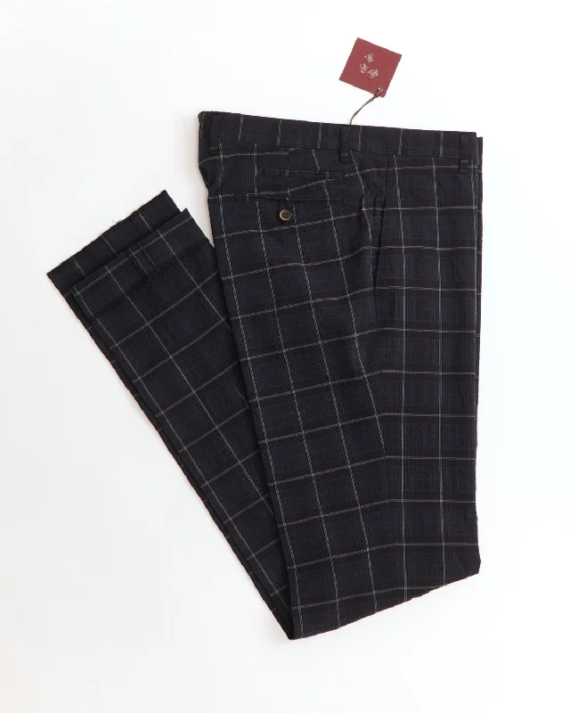 Lightweight Tartan Plaid Seersucker Pants