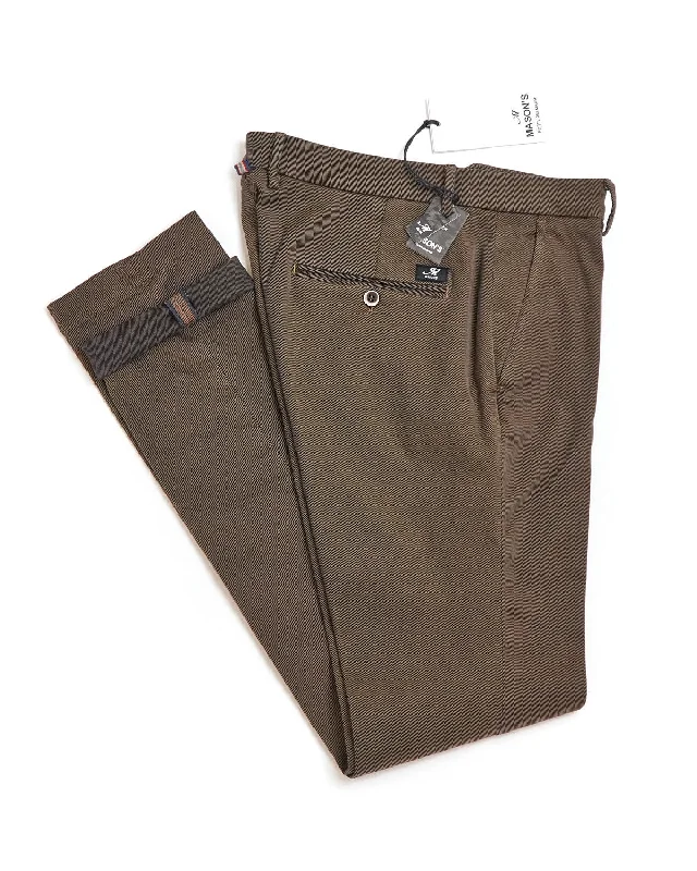 Taupe Cotton Modal Twill Pants