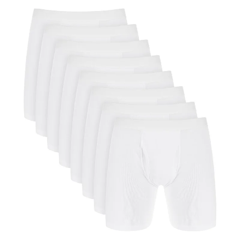 Club Room Mens 8 Pack Cotton Stretch Boxer Briefs