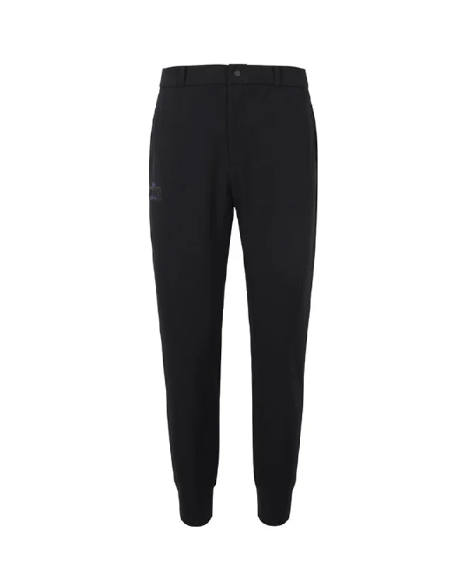 CREVE NINE: Men's Logo Semi Jogger Pants - Black