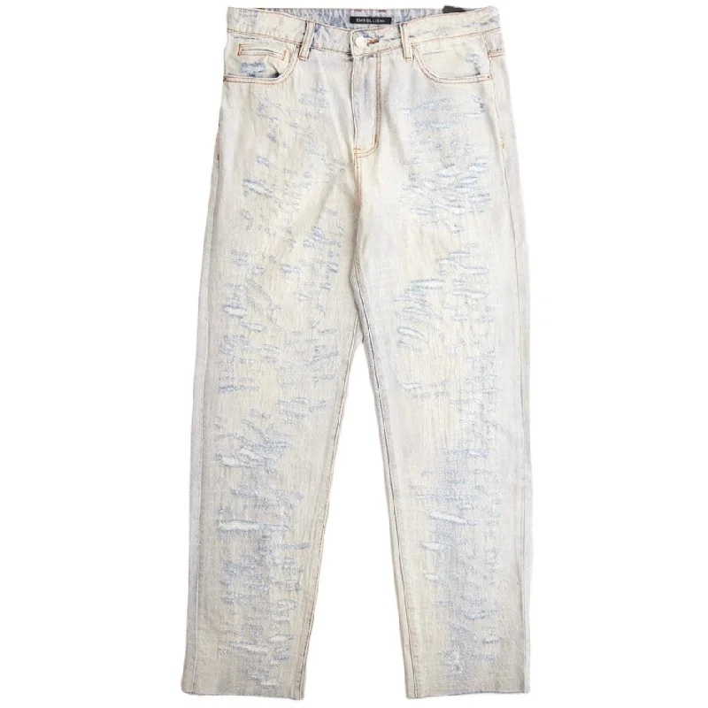 Embellish Blasted Straight Denim (Powder Wash) EMBF24-011