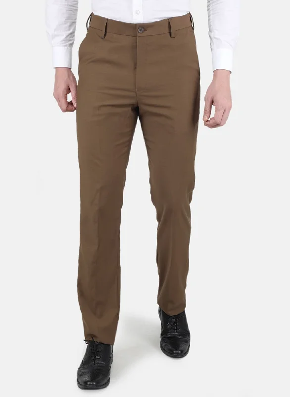 Men Brown Slim Fit Trouser