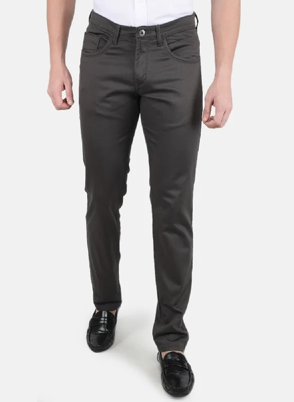 Men Grey Smart Fit Trouser