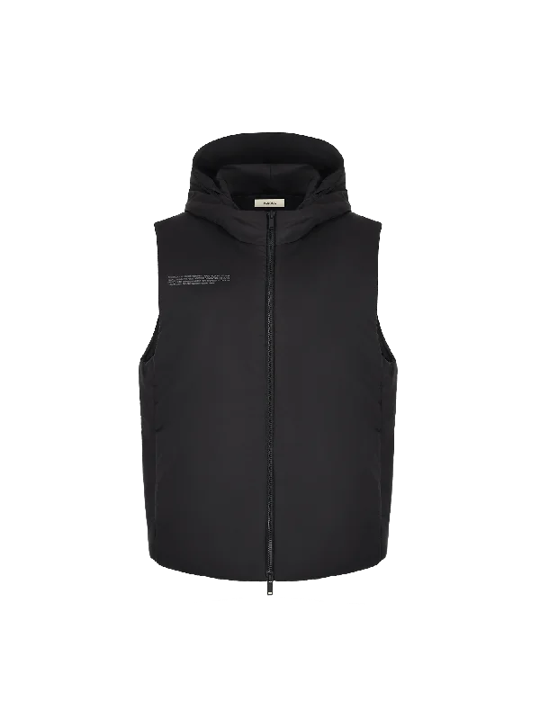 Womens Flower-Warmth Padded Gilet—black